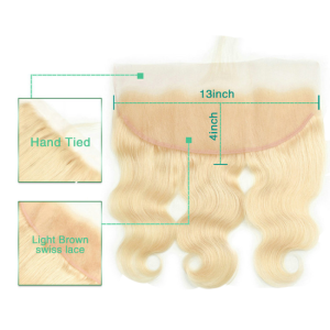 13X4 frontal closure deep wave curly white 100% Hair Vietnam